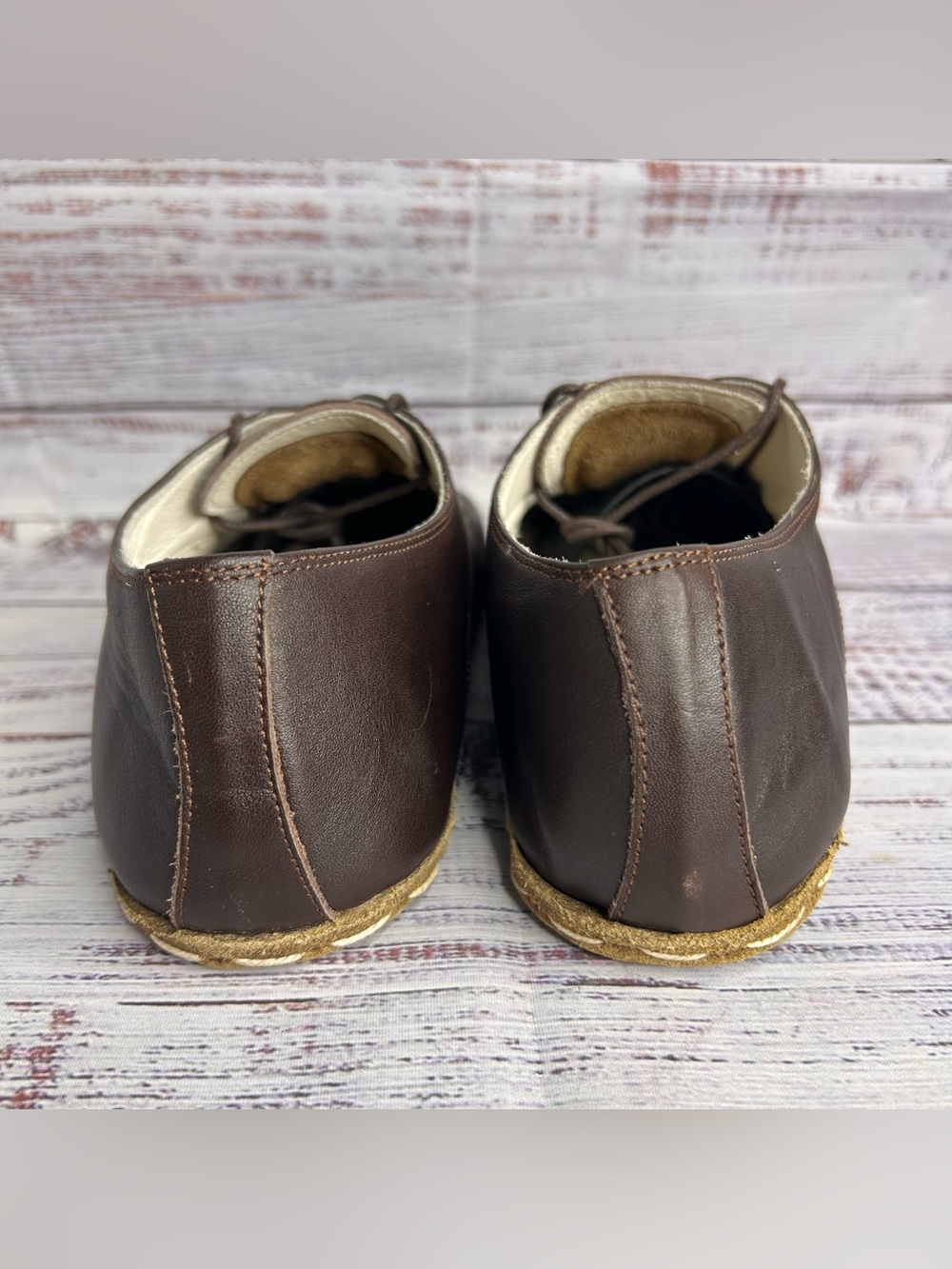 Earthing Harmony Handcrafted Lace Up Leather Shoes Women’s Size 41 (10-10.5) - Picture 4 of 8